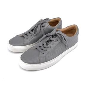GREATS Royale Perforated Leather Sneakers Grey 38.5